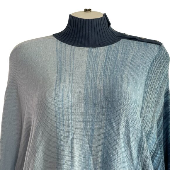 GILI Blue Ombre Pullover Batwing Sweater - Picture 2 of 7